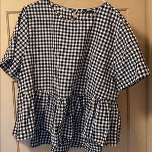 never been worn gingham top
